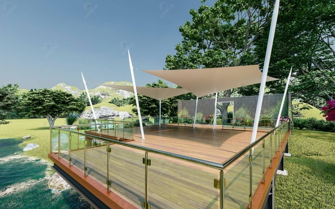 Desain Arsitektur Atap Membrane Modern